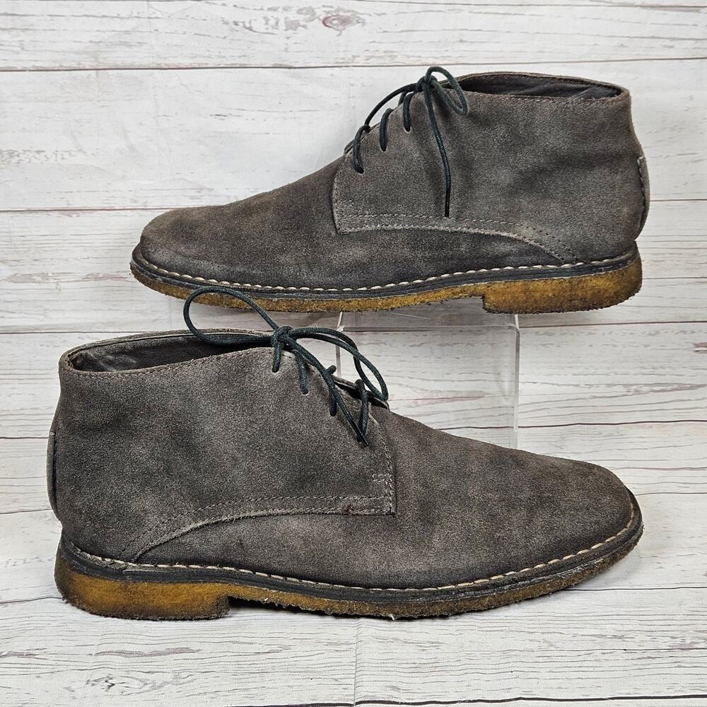 JOHNSTON & MURPHY Men’s Gray Suede Chukka Boots 9.5